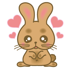 [LINEスタンプ] もふもふうさみ