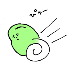 [LINEスタンプ] ソラ豆くん