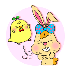 [LINEスタンプ] うさぴよ