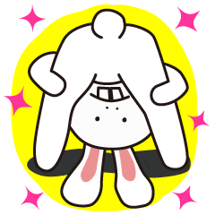 [LINEスタンプ] いたずらラビン