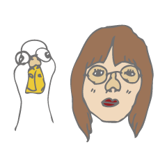 [LINEスタンプ] 悩める女子とあひるの日常の画像（メイン）