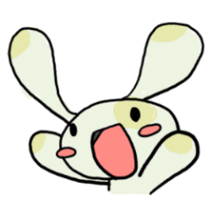 [LINEスタンプ] ねばうさぎ