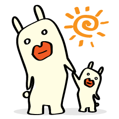 [LINEスタンプ] くちびるうさぎの画像（メイン）