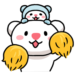 [LINEスタンプ] ほいっくまとミミーの画像（メイン）