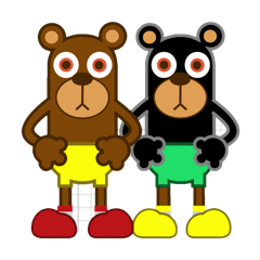 [LINEスタンプ] THINY BEAR EN