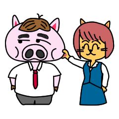 [LINEスタンプ] にくじる君！（サラリーマンにくじる君）の画像（メイン）