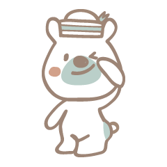 [LINEスタンプ] しろくまminty