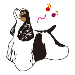 [LINEスタンプ] AmericanCockerSpanielの画像（メイン）