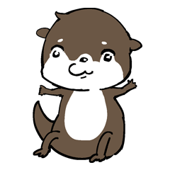 [LINEスタンプ] カワウソの画像（メイン）