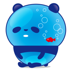 [LINEスタンプ] パンダ水