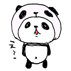 [LINEスタンプ] パンダinぱんだ