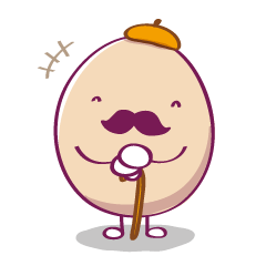 [LINEスタンプ] Mr. PURPLE EGG