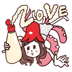 [LINEスタンプ] おつまみ女子（ツマジョ）の画像（メイン）