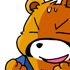 [LINEスタンプ] クマのバリーと仲間たちの画像（メイン）