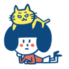 [LINEスタンプ] ミナとカオデカの画像（メイン）