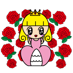 [LINEスタンプ] お姫様と執事（メッセージ入り）の画像（メイン）