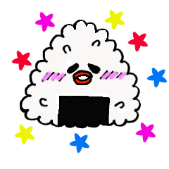 [LINEスタンプ] おむすびむす子の画像（メイン）