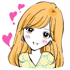 [LINEスタンプ] モテ子スタンプの画像（メイン）