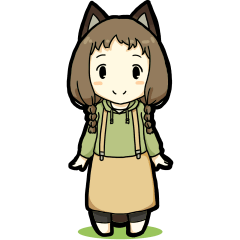 [LINEスタンプ] 狸少女ポコちゃん