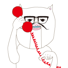 [LINEスタンプ] 白き猫