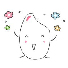 [LINEスタンプ] こめつぶくん