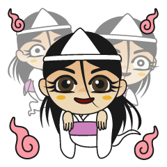 [LINEスタンプ] 幽霊M子の嘆き