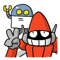 [LINEスタンプ] スーパーロボットあけち君の画像（メイン）