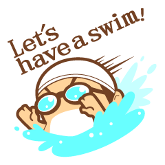 [LINEスタンプ] swimmers