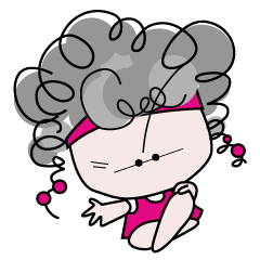 [LINEスタンプ] Zon-Zon The Cheerful Girl