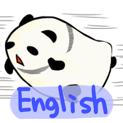 [LINEスタンプ] 移動の連絡もちぱんだ（英語版）