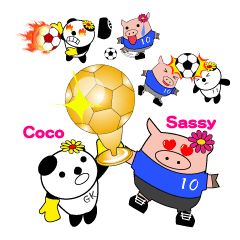 サシィー＆ココのサッカーライフ