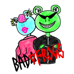 [LINEスタンプ] BAD FROGS