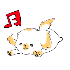 [LINEスタンプ] ふわふわワンコくんの画像（メイン）