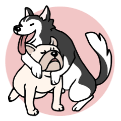 [LINEスタンプ] ご愛敬犬