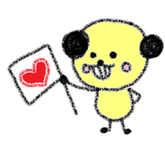 [LINEスタンプ] もこもこ犬