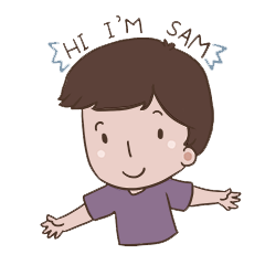 [LINEスタンプ] Sammy - the cute boyの画像（メイン）