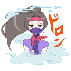 [LINEスタンプ] 忍者女子