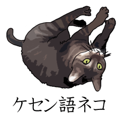 [LINEスタンプ] ケセン語ネコ