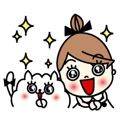 [LINEスタンプ] Miss MODAN ＆ White