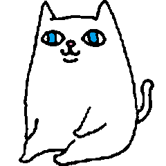 [LINEスタンプ] はんぺんという名のねこ