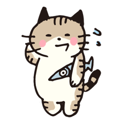 [LINEスタンプ] 猫のぽーち 3