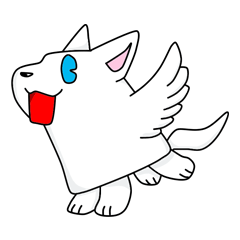 [LINEスタンプ] はねいぬスタンプ