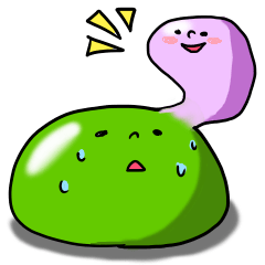 [LINEスタンプ] 枝豆くんに寄生中