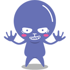 [LINEスタンプ] むらさき