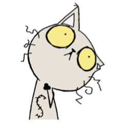 [LINEスタンプ] ノラ猫のシニー