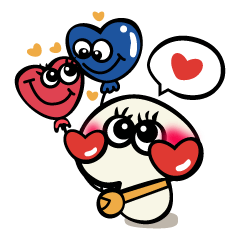 [LINEスタンプ] まっしろキノピー