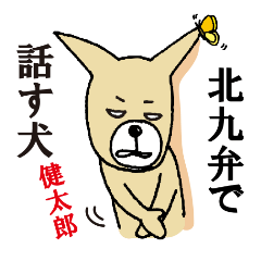 [LINEスタンプ] 北九州弁で話す犬 健太郎の画像（メイン）