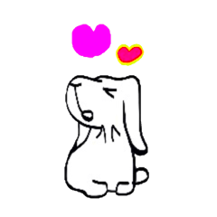 [LINEスタンプ] うさぎの一日