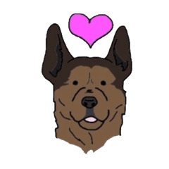 [LINEスタンプ] 毎日 おっきな犬スタンプの画像（メイン）