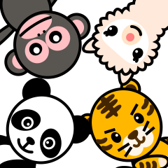 [LINEスタンプ] 動物たちの一日